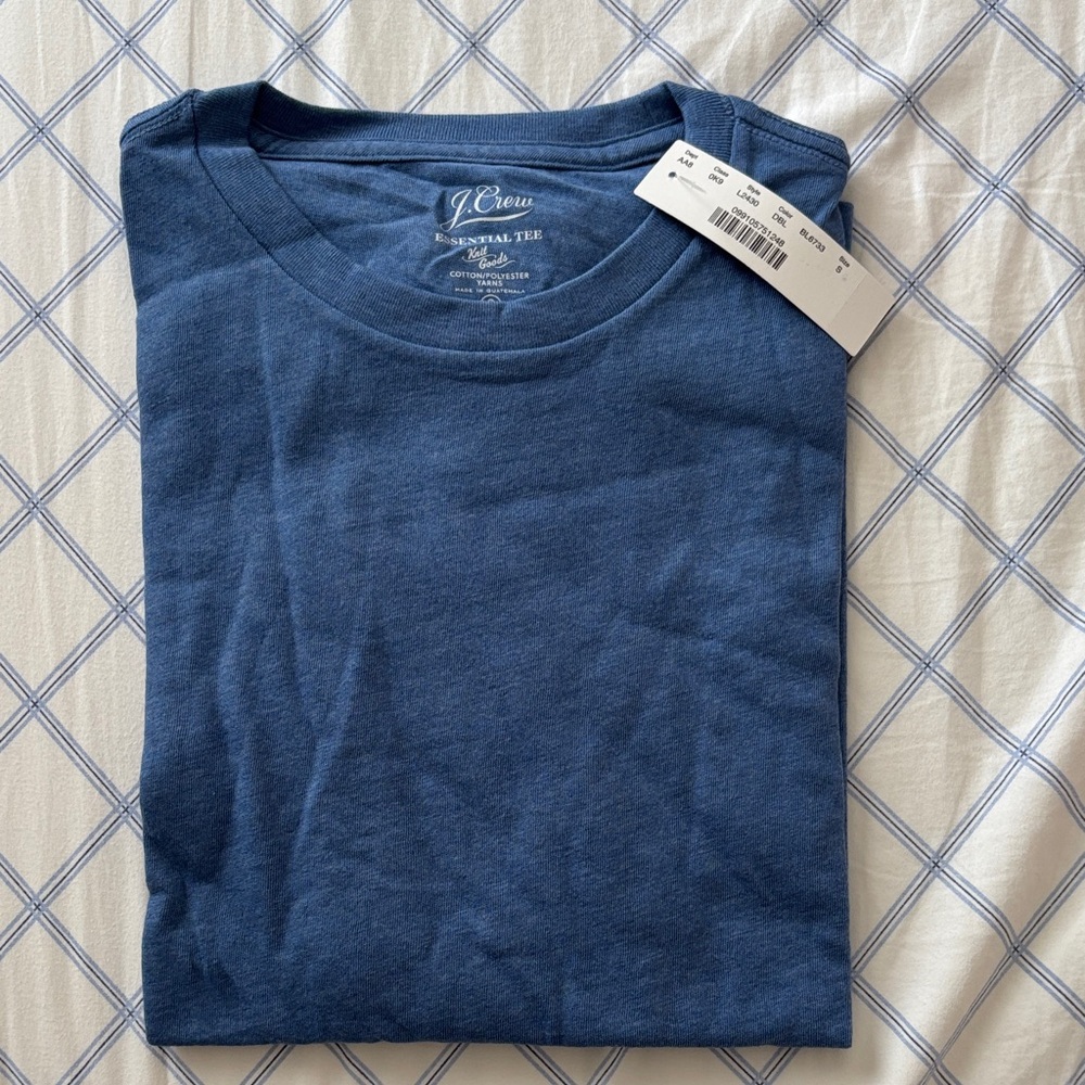 J. Crew Men's Classic Blue Tee